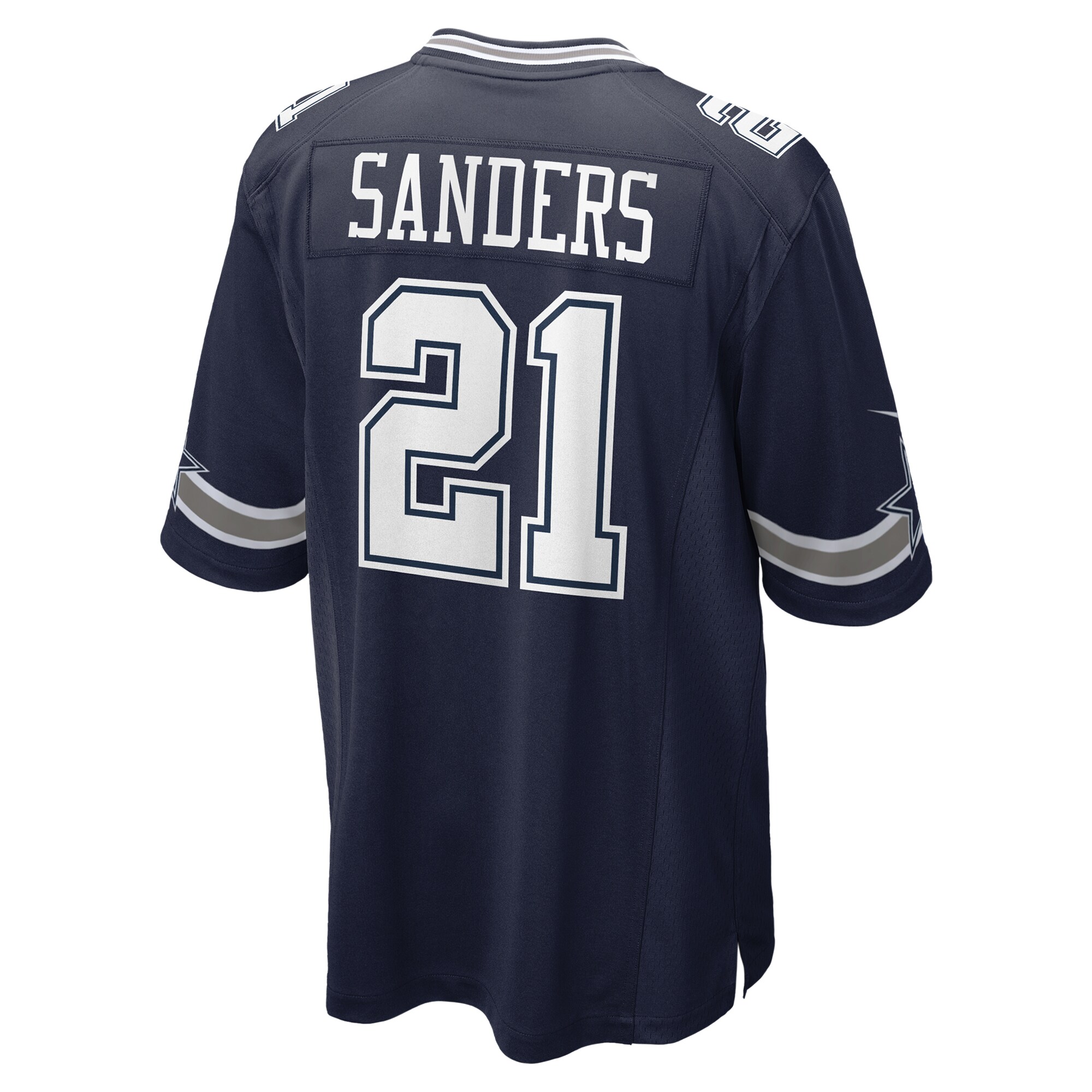 Dallas Cowboys Deion Sanders Navy Team Retired Player Game NFL Jersey Men's