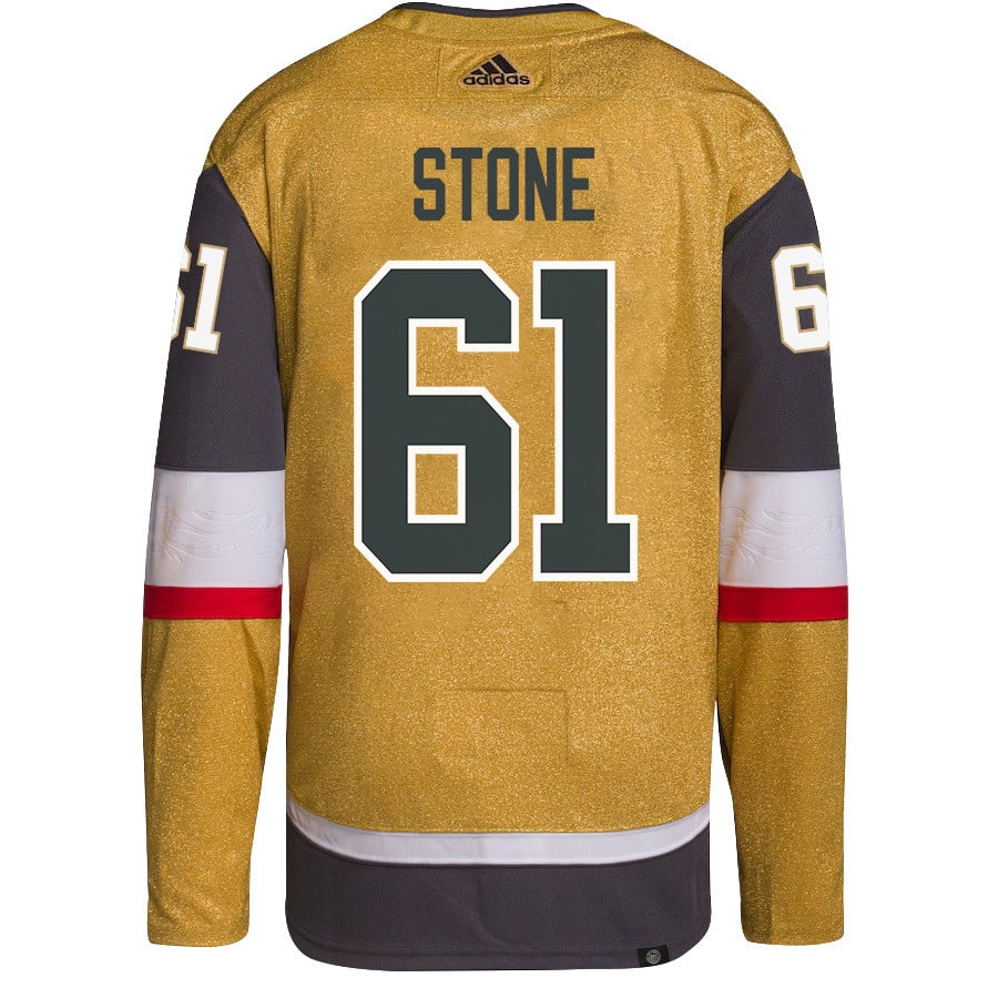 Mark Stone 61 Vegas Golden Knights Stanley Cup 2023 Champions Patch Home Breakaway Gold NHL Jersey Men's