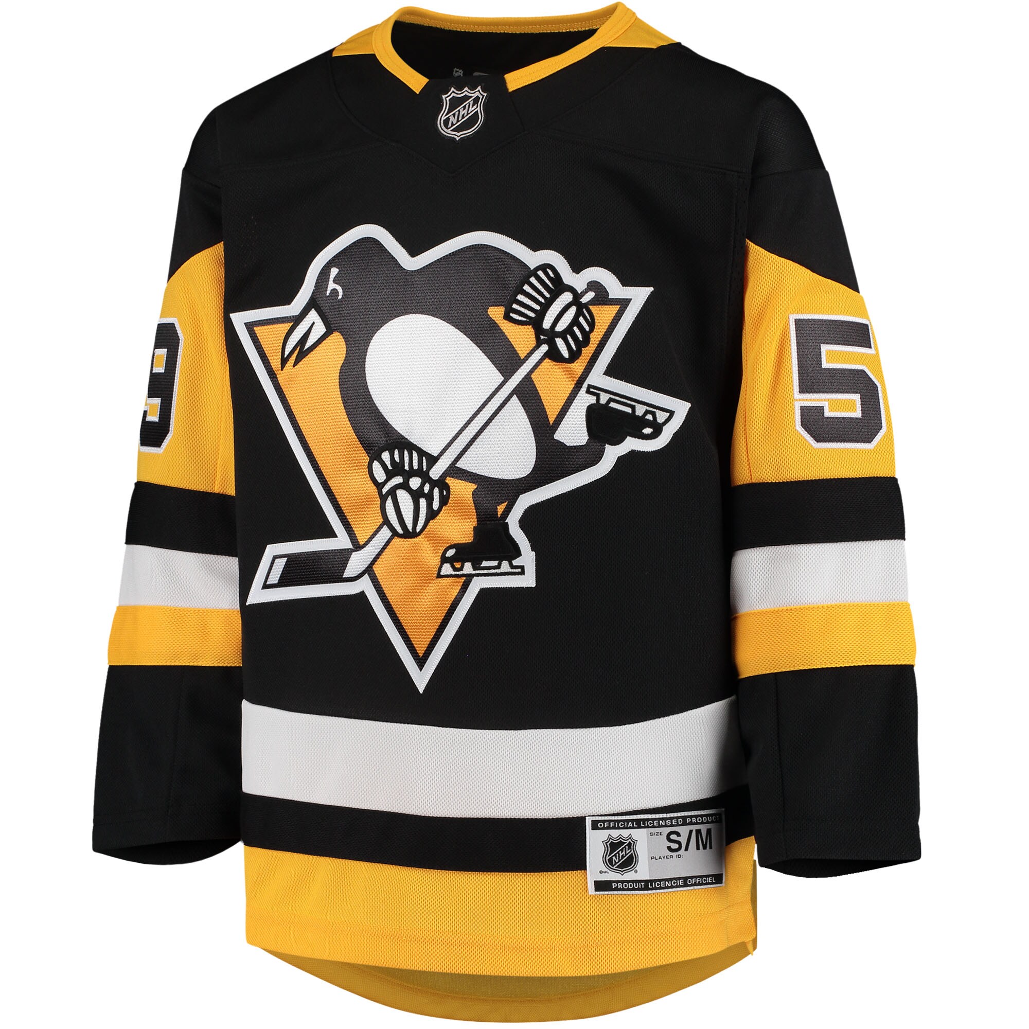 Pittsburgh Penguins Jake Guentzel Black Home Premier Player NHL Jersey Youth