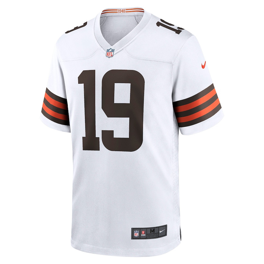 Bernie Kosar 19 Cleveland Browns Retired Game White NFL Jersey Men's
