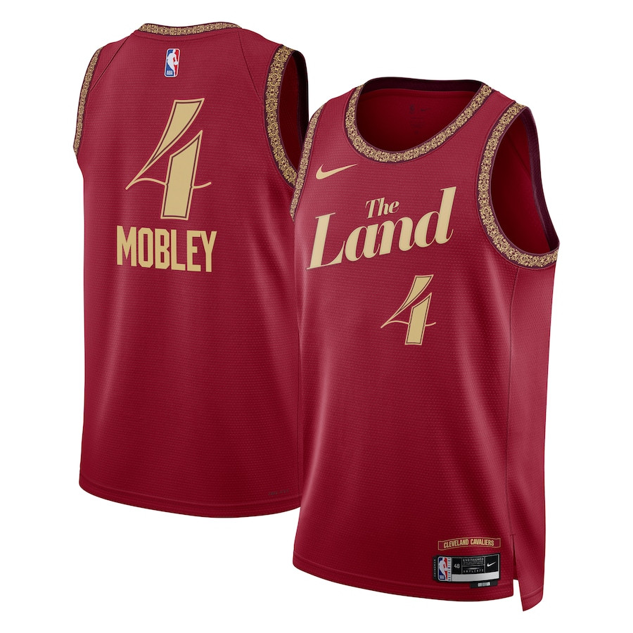 Evan Mobley 4 Cleveland Cavaliers 2023/24 City Edition Swingman Wine NBA Jersey Men's