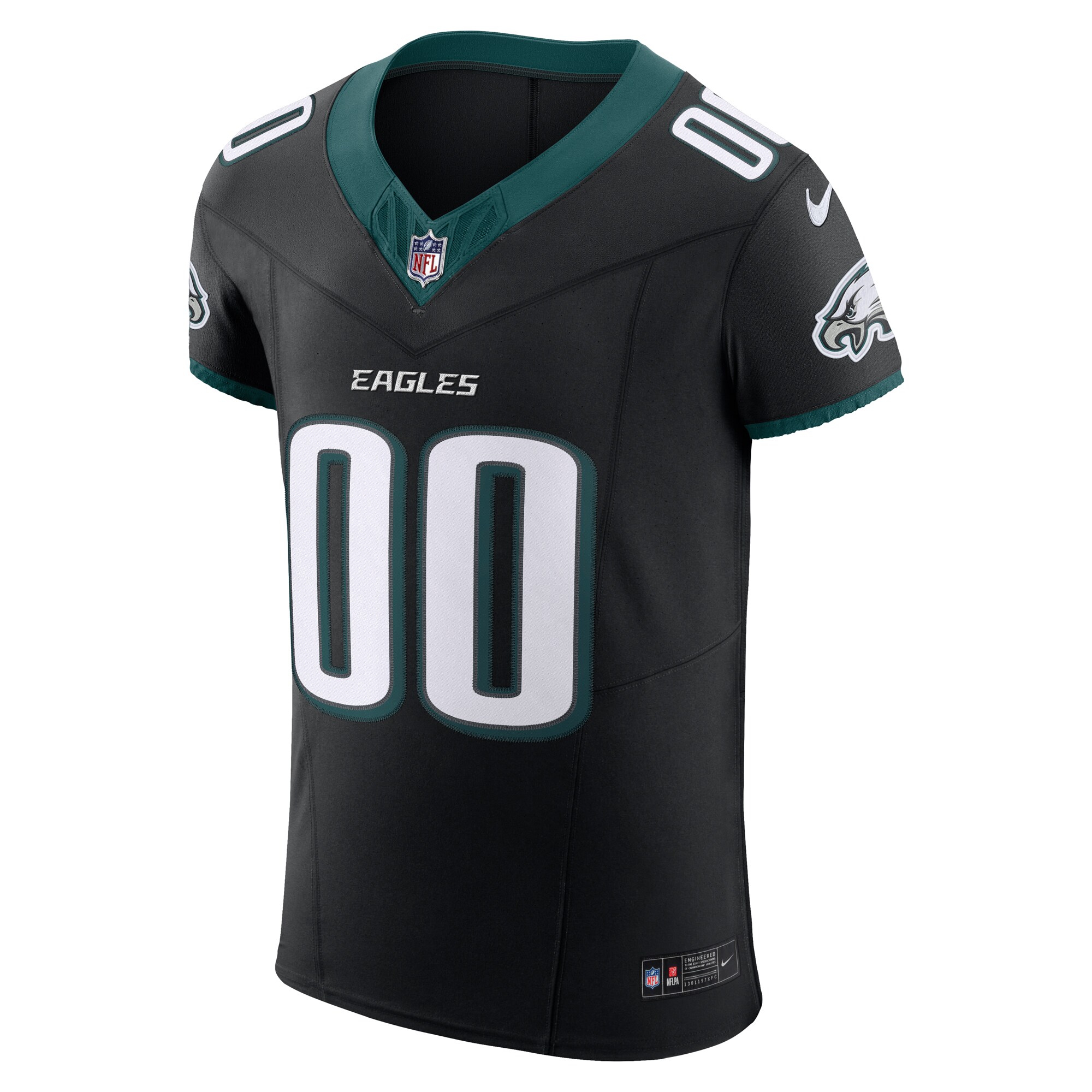 Philadelphia Eagles Black Alternate Vapor F.U.S.E. Elite Custom NFL Jersey Men's