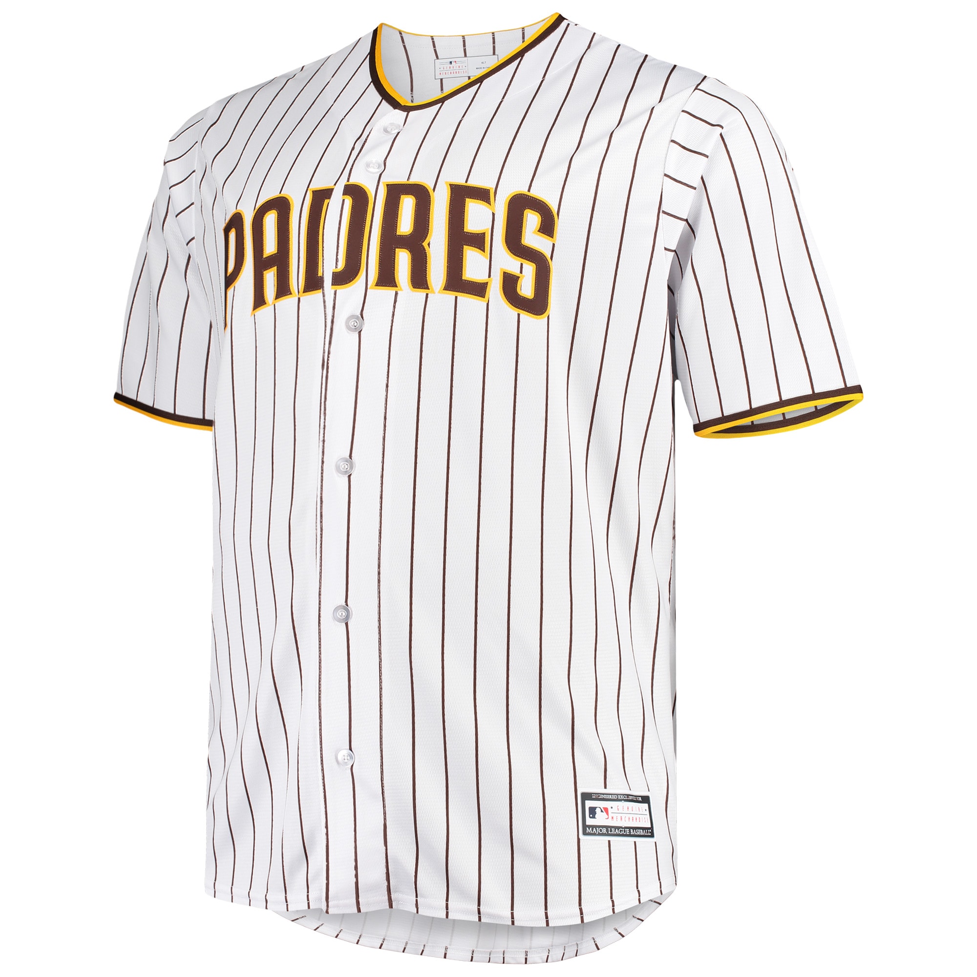 San Diego Padres White/Brown Big Tall Home Team MLB Jersey Men's