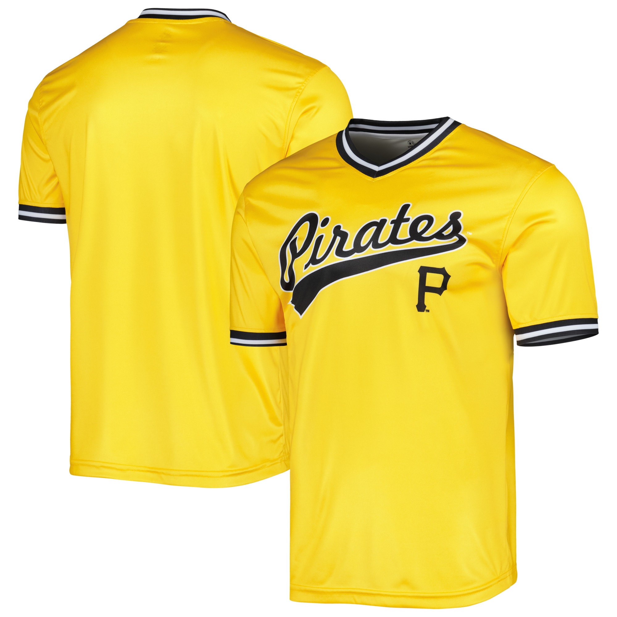 Pittsburgh Pirates Stitches Gold Cooperstown Collection Team MLB Jersey Men's