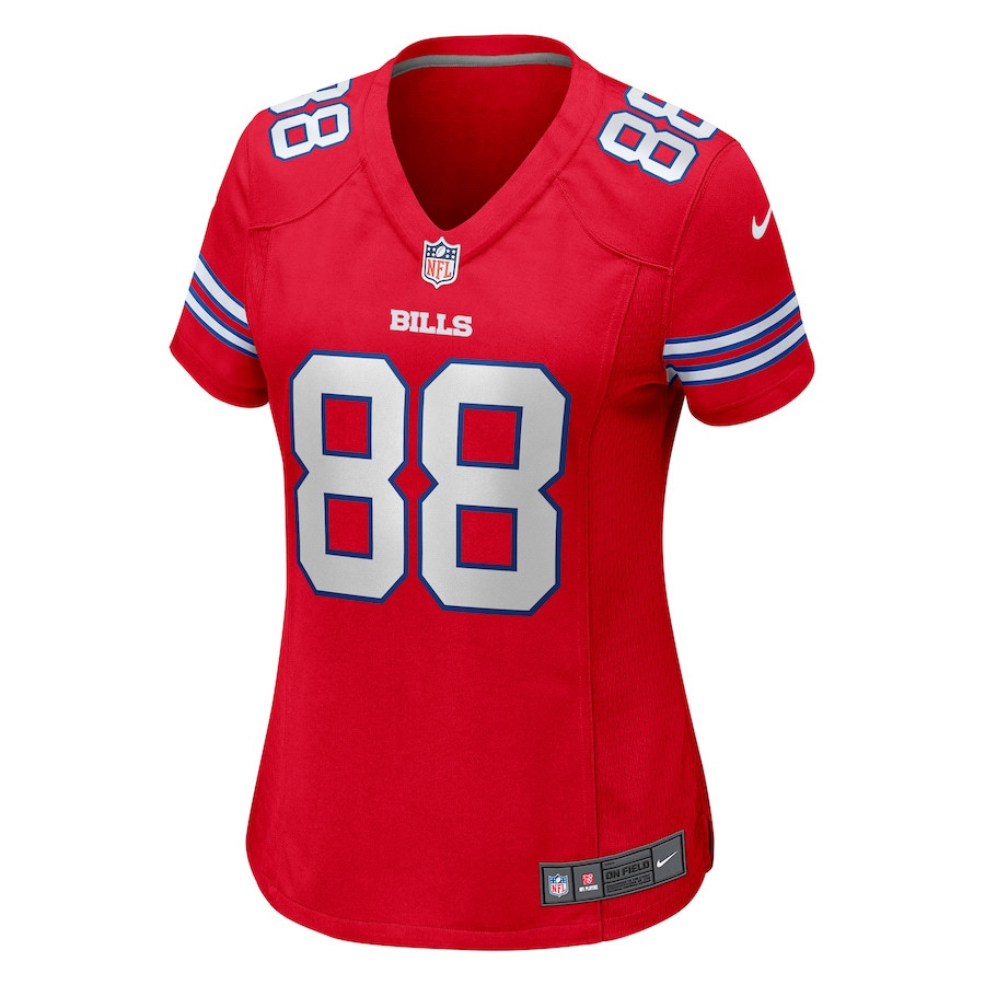 Dawson Knox 88 Buffalo Bills Game Red NFL Jersey Women's
