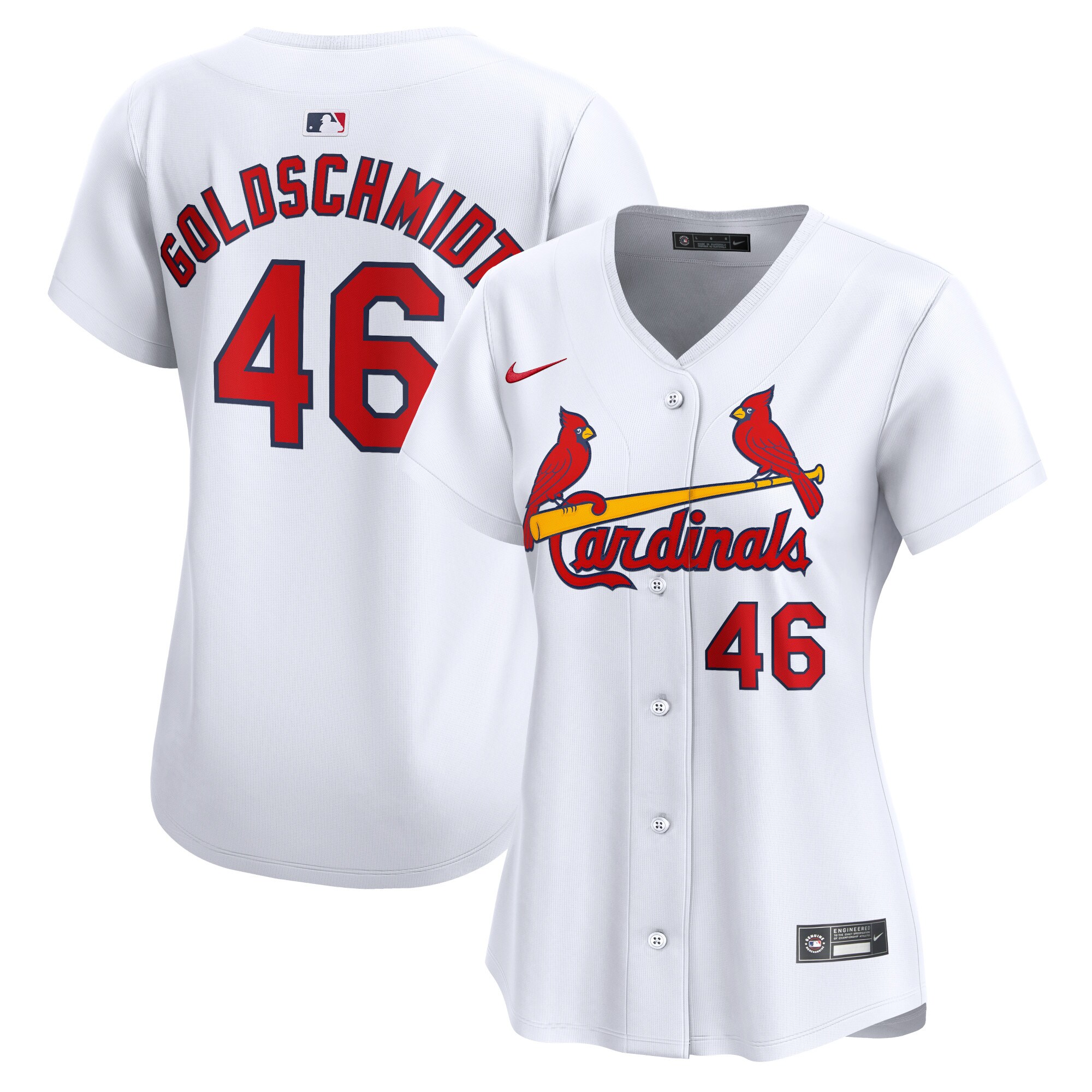 St. Louis Cardinals Paul Goldschmidt White Home Limited Player MLB Jersey Women's