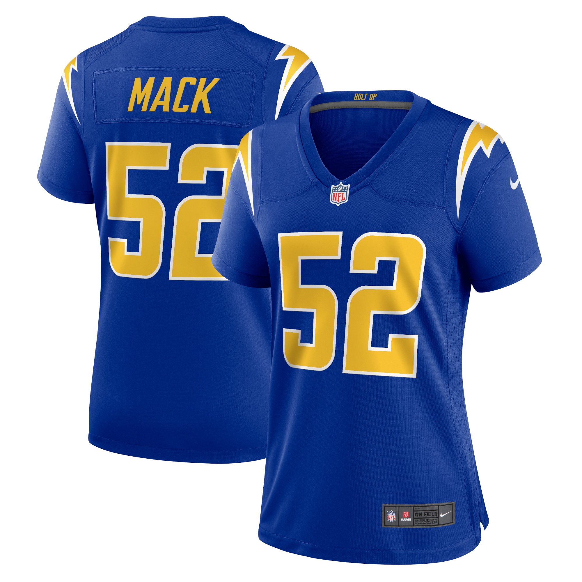Los Angeles Chargers Khalil Mack Royal Alternate Game NFL Jersey Women's