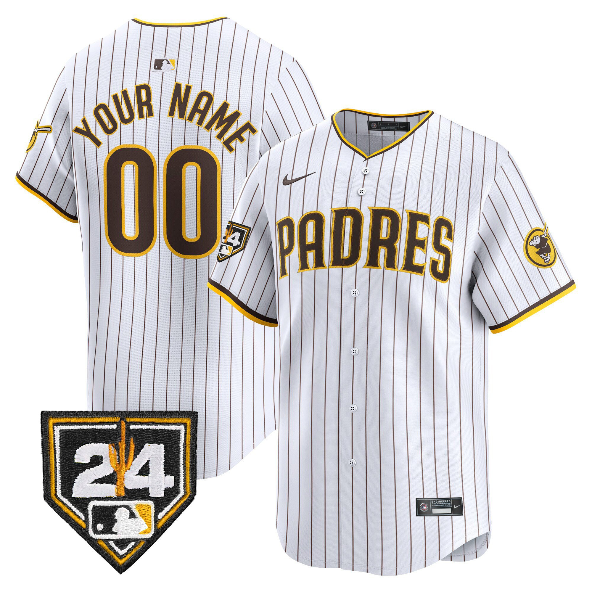 San Diego Padres 2024 Spring Training Custom White MLB Jersey Men's