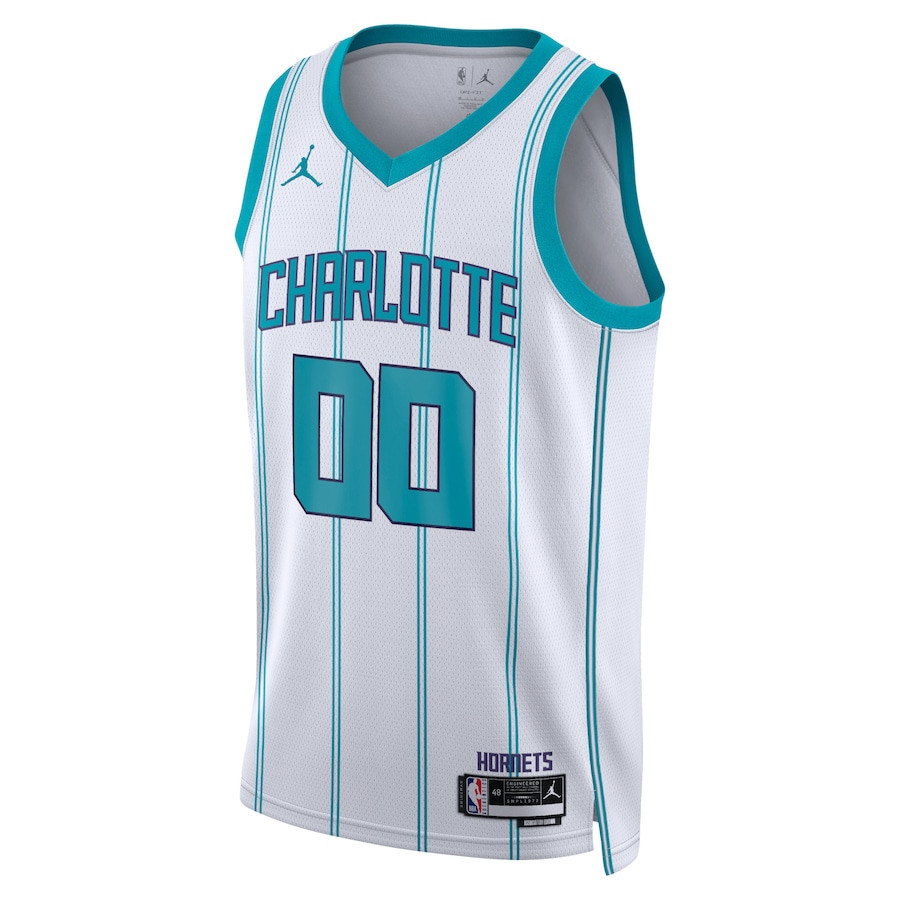 Charlotte Hornets 2023/24 Association Swingman Custom White NBA Jersey Men's