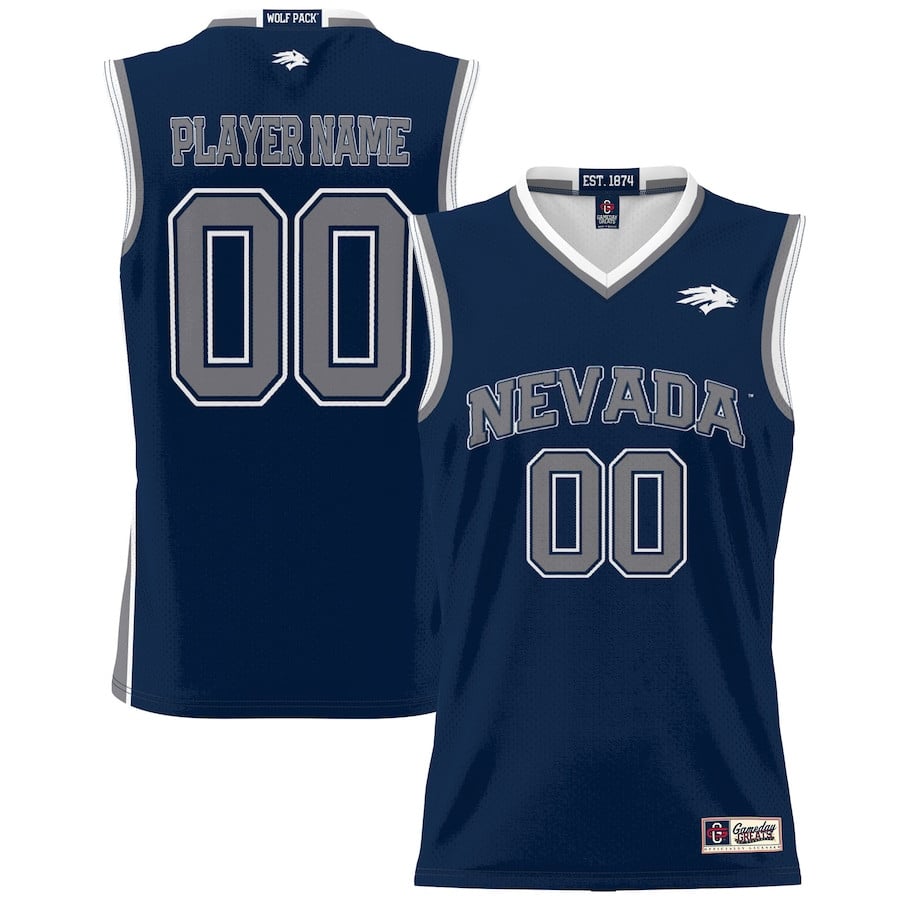 Nevada Wolf Pac Unisex NIL Custom Navy NCAA Jersey Unisex