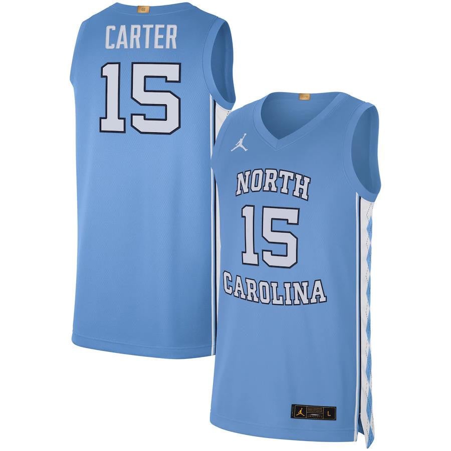 Vince Carter North Carolina Tar Heels Jordan Limited Carolina Blue NCAA Jersey Men's