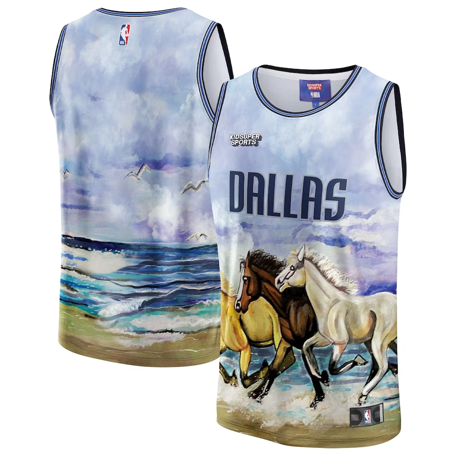 Dallas Mavericks KidSuper Studio Unisex Hometown Blue NBA Jersey Unisex