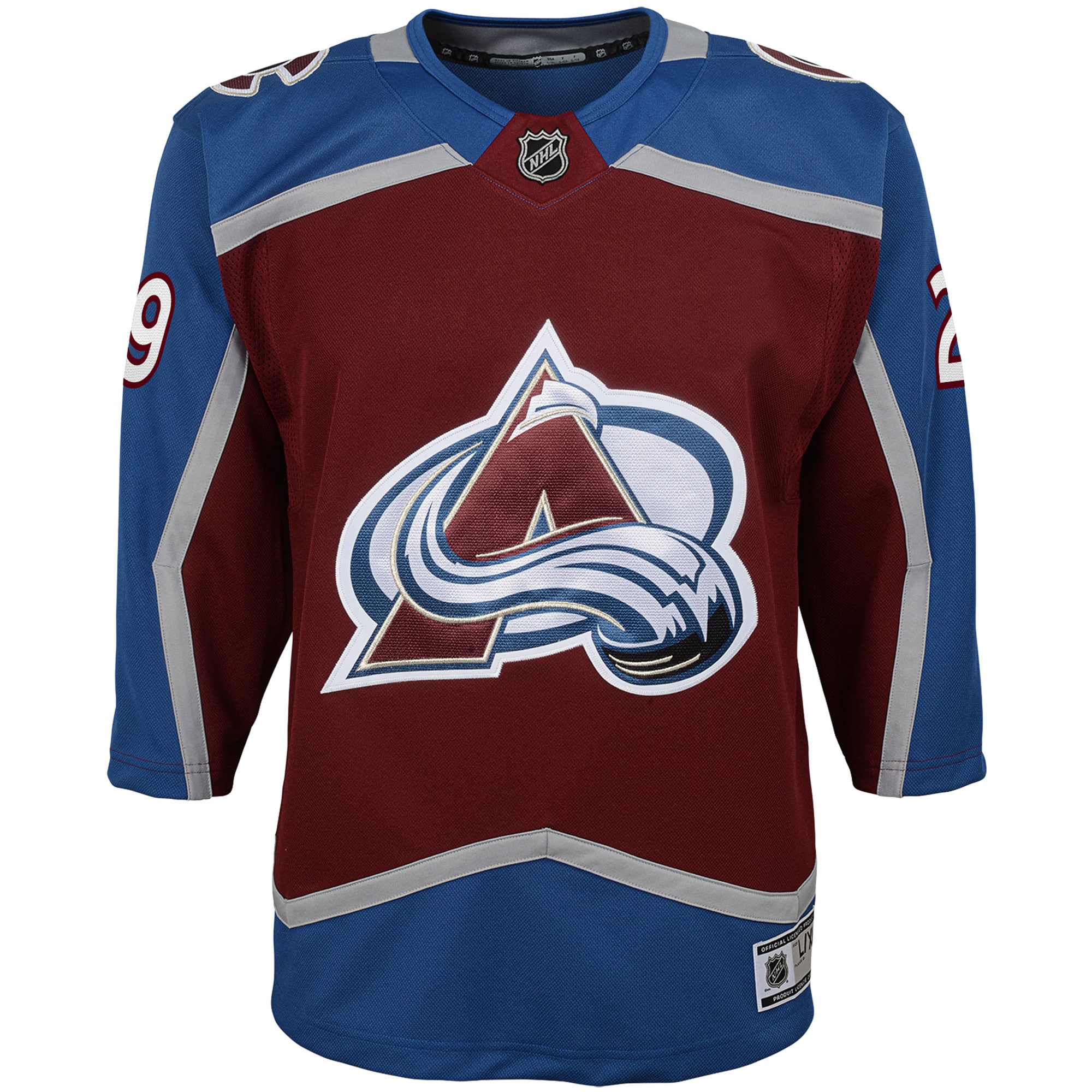 Colorado Avalanche Nathan MacKinnon Burgundy Premier Player NHL Jersey Youth