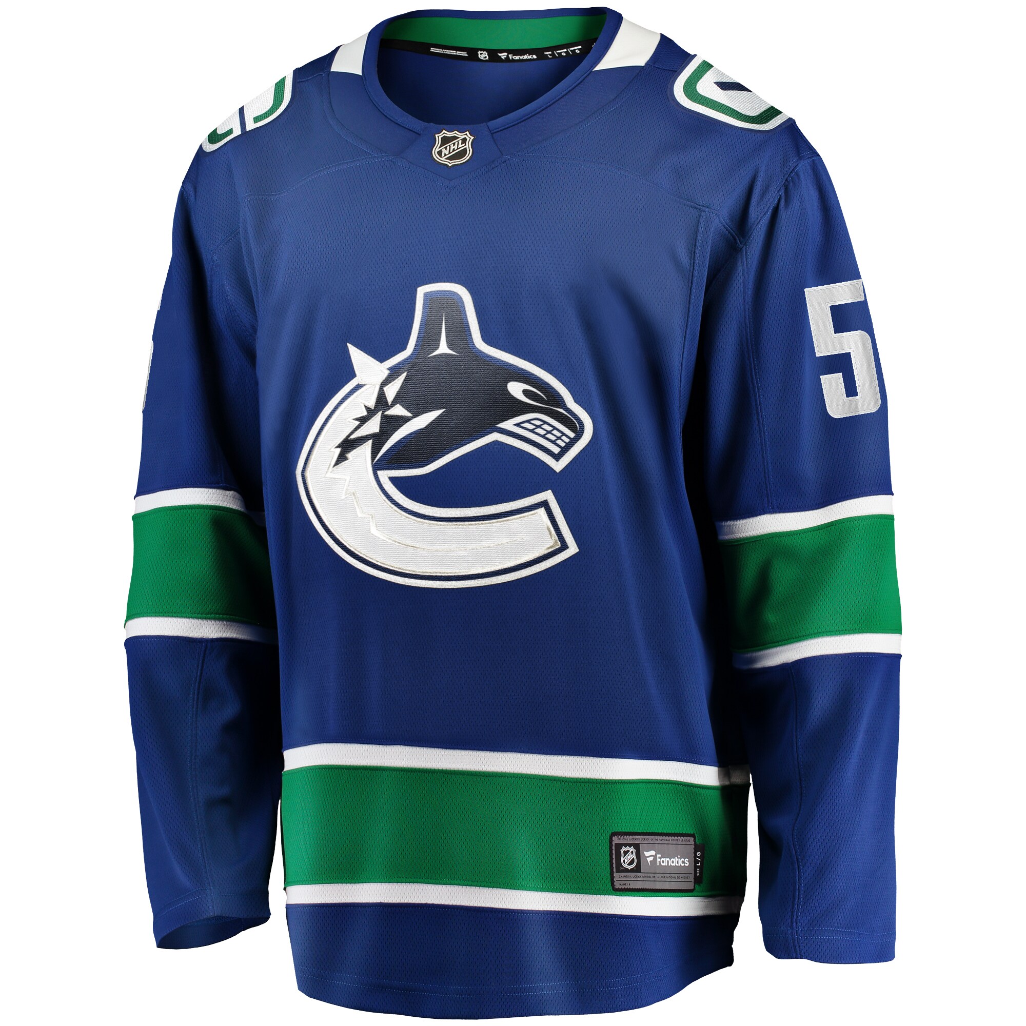 Vancouver Canucks Tucker Poolman Blue Home Premier Breakaway Player NHL Jersey Men's