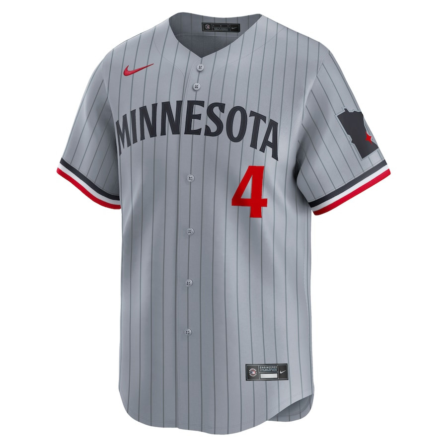 Carlos Correa 4 Minnesota Twins Road Limited Gray MLB Jersey Men's