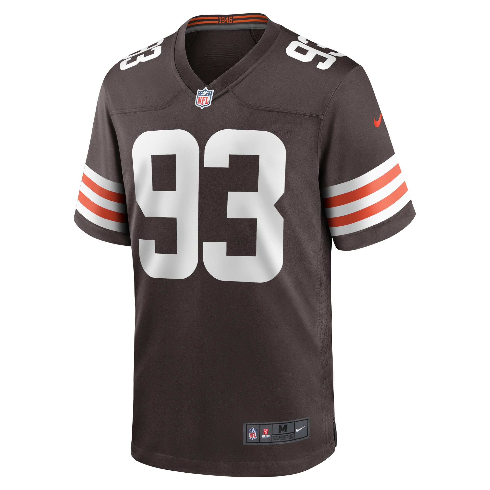 Cleveland Browns Shelby Harris Brown Team Game NFL Jersey Men's