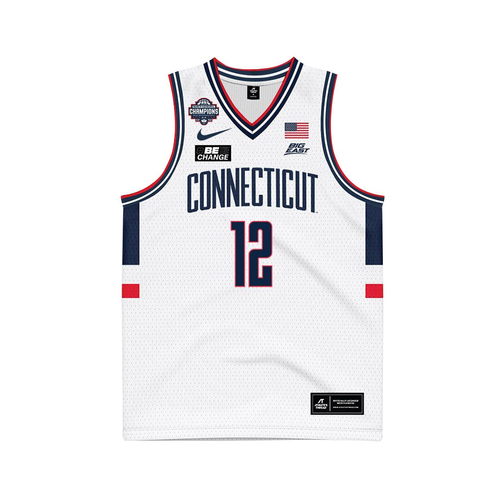 Cam Spencer 12 UConn Huskies 2024 National Champions Patch Unisex NCAA Jersey Unisex