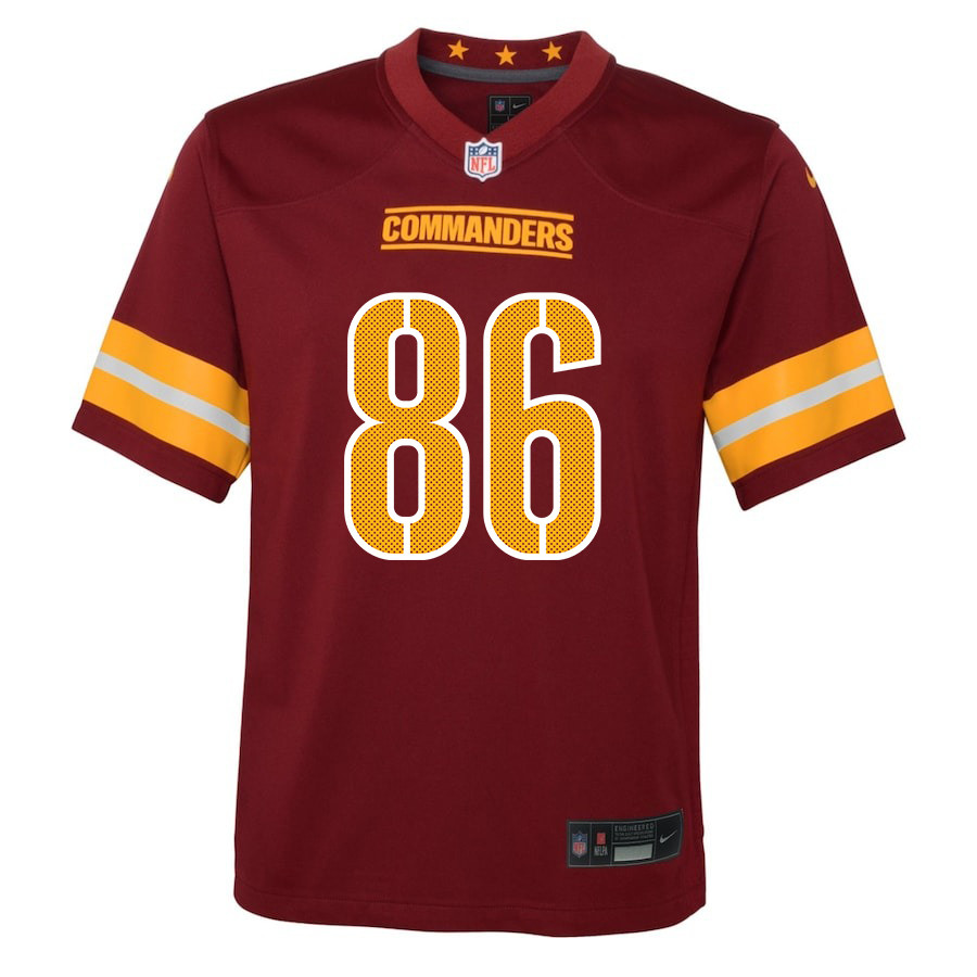 Zach Ertz 86 Washington Commanders Game Burgundy NFL Jersey Youth