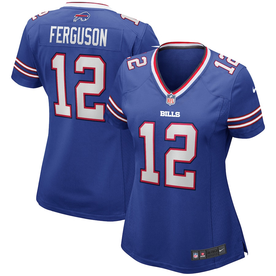 Joe Ferguson 12 Buffalo Bills Game Retired Royal NFL Jersey Women's