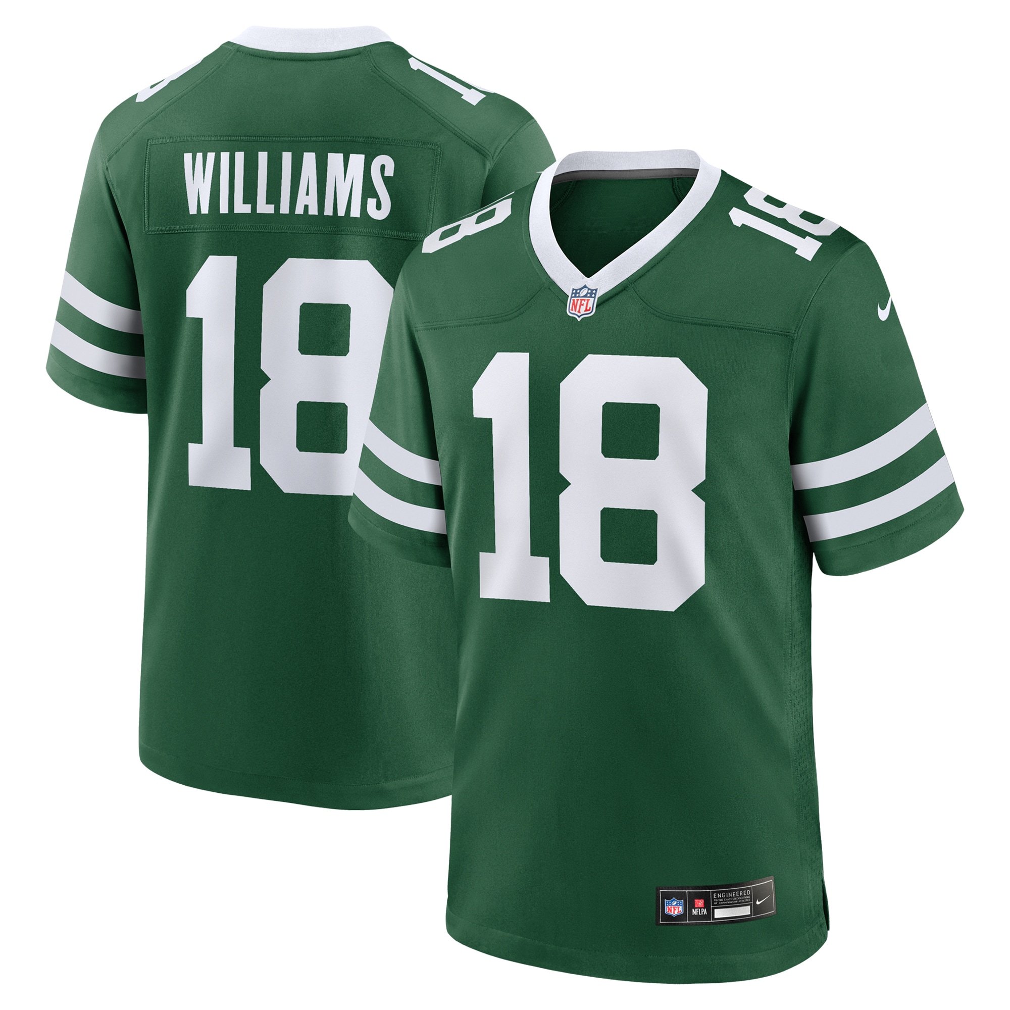 New York Jets Mike Williams Legacy Green Game NFL Jersey Men's