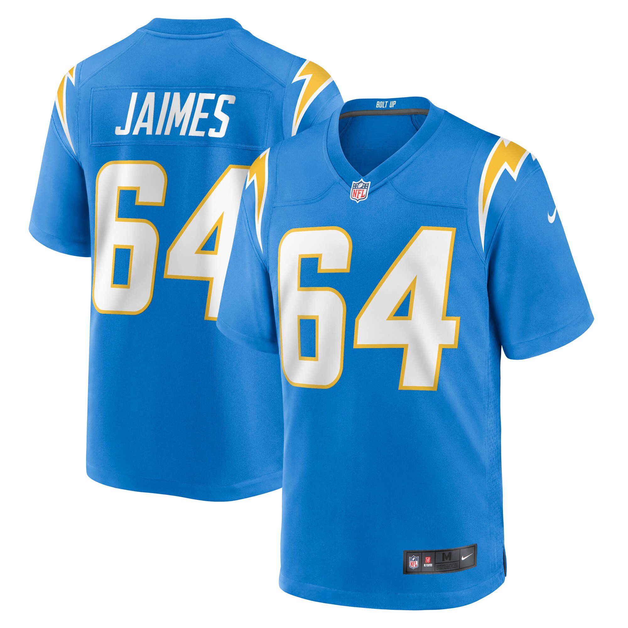 Los Angeles Chargers Brenden Jaimes Powder Blue Game NFL Jersey Men's