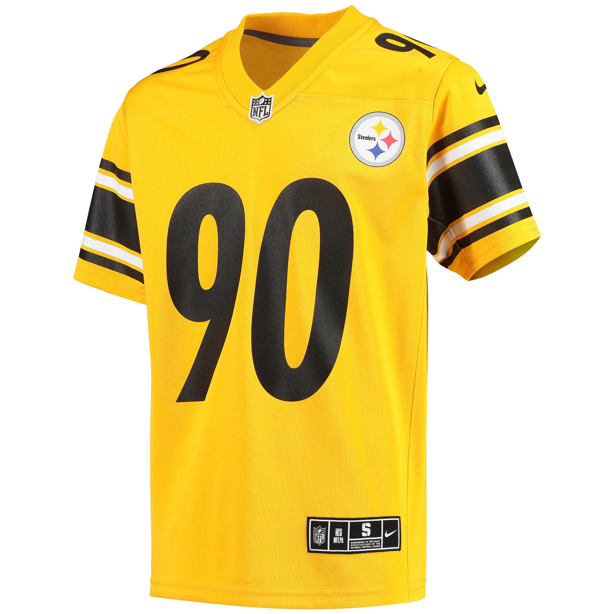 Pittsburgh Steelers T.J. Watt Gold Inverted Team Game NFL Jersey Youth