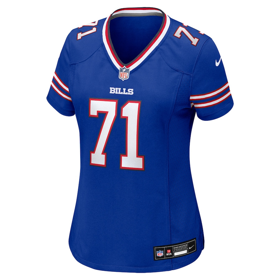 Quinton Jefferson 71 Buffalo Bills Game Royal NFL Jersey Women's