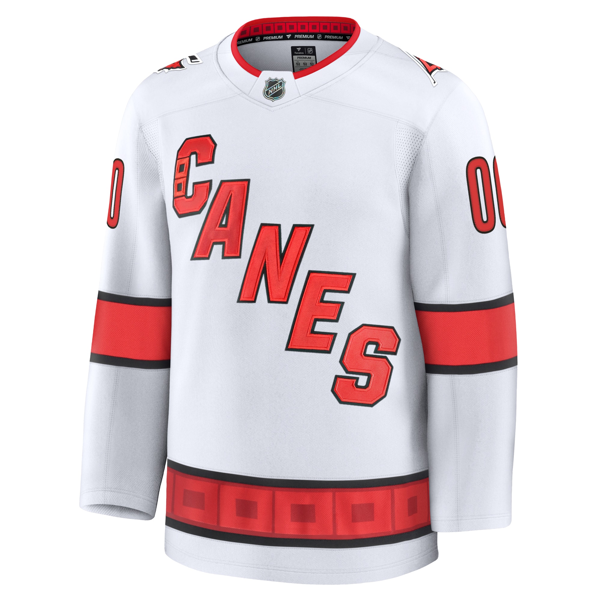 Carolina Hurricanes White Away Premium Custom NHL Jersey Men's