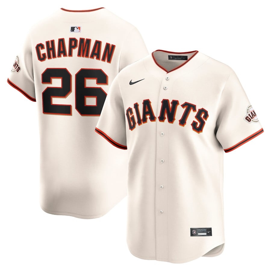 Matt Chapman 26 San Francisco Giants Home Limited Player Cream MLB Jersey Men's