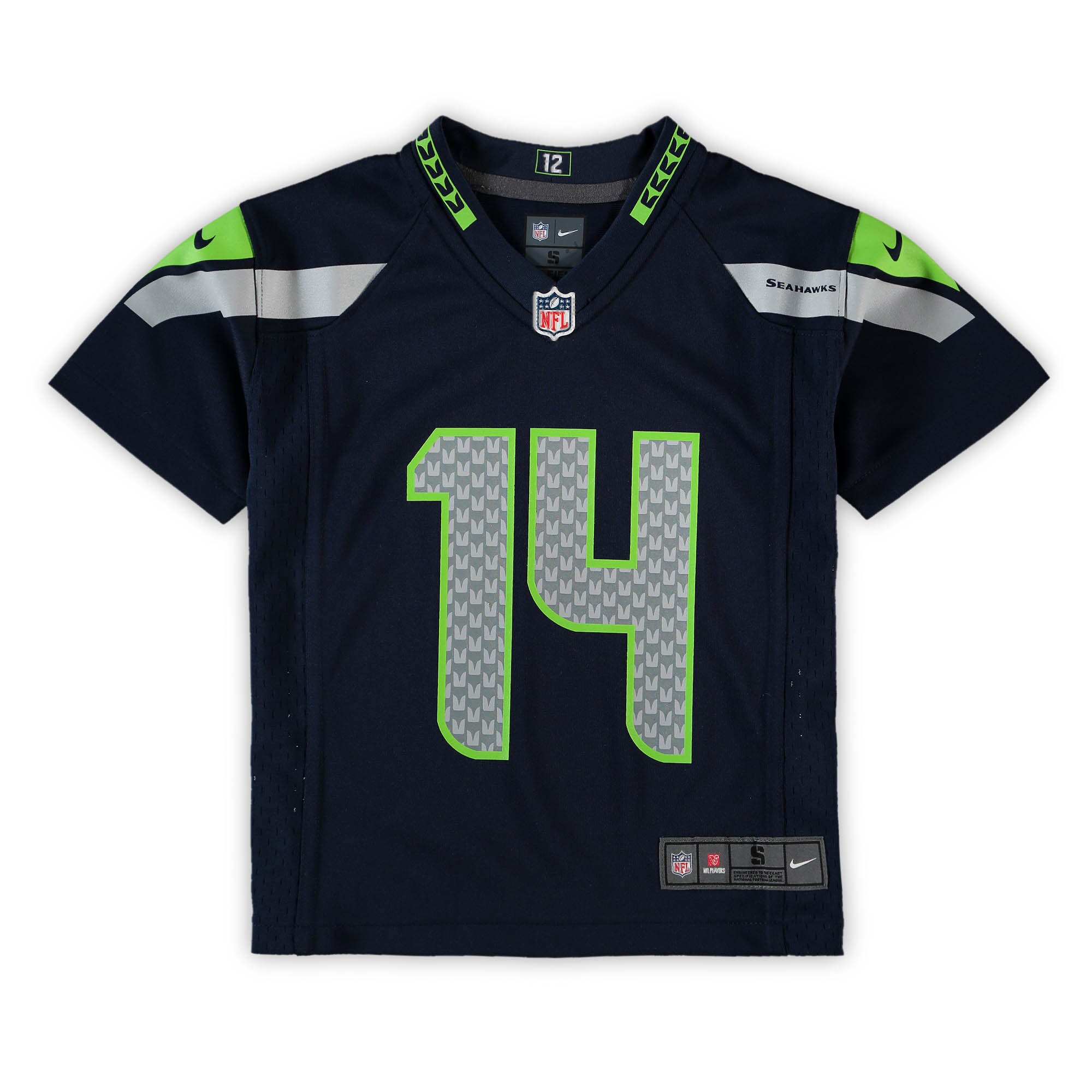 Preschool Seattle Seahawks DK Metcalf Navy Game NFL Jersey Men's
