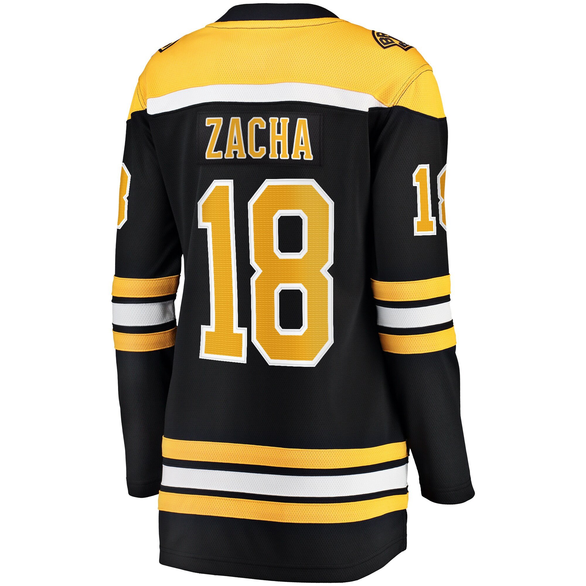 Pavel Zacha 18 Boston Bruins Home Breakaway Women, Black NHL Jersey Women's