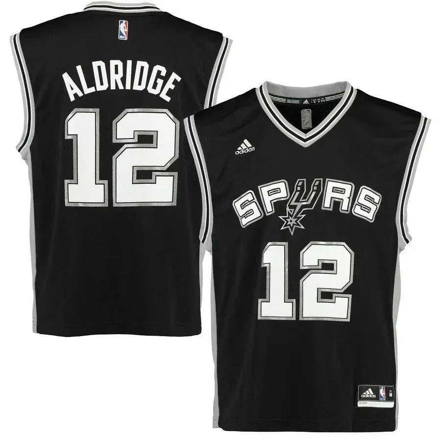 Lamarcus Aldridge San Antonio Spurs Road Black NBA Jersey Men's