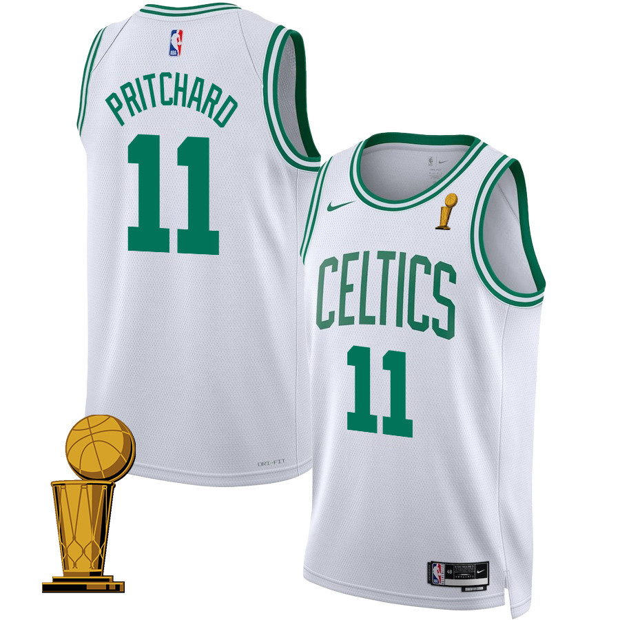 Payton Pritchard 11 Boston Celtics 2024 FINALS CHAMPIONS Swingman Association Editio White NBA Jersey Men's