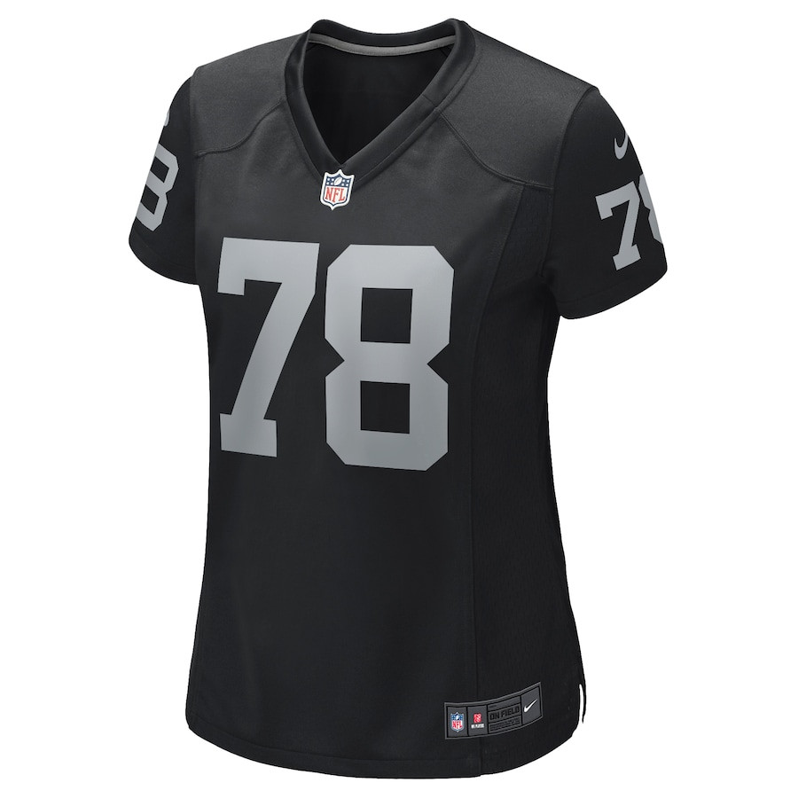 Art Shell 78 Las Vegas Raiders Game Retired Black NFL Jersey Women's