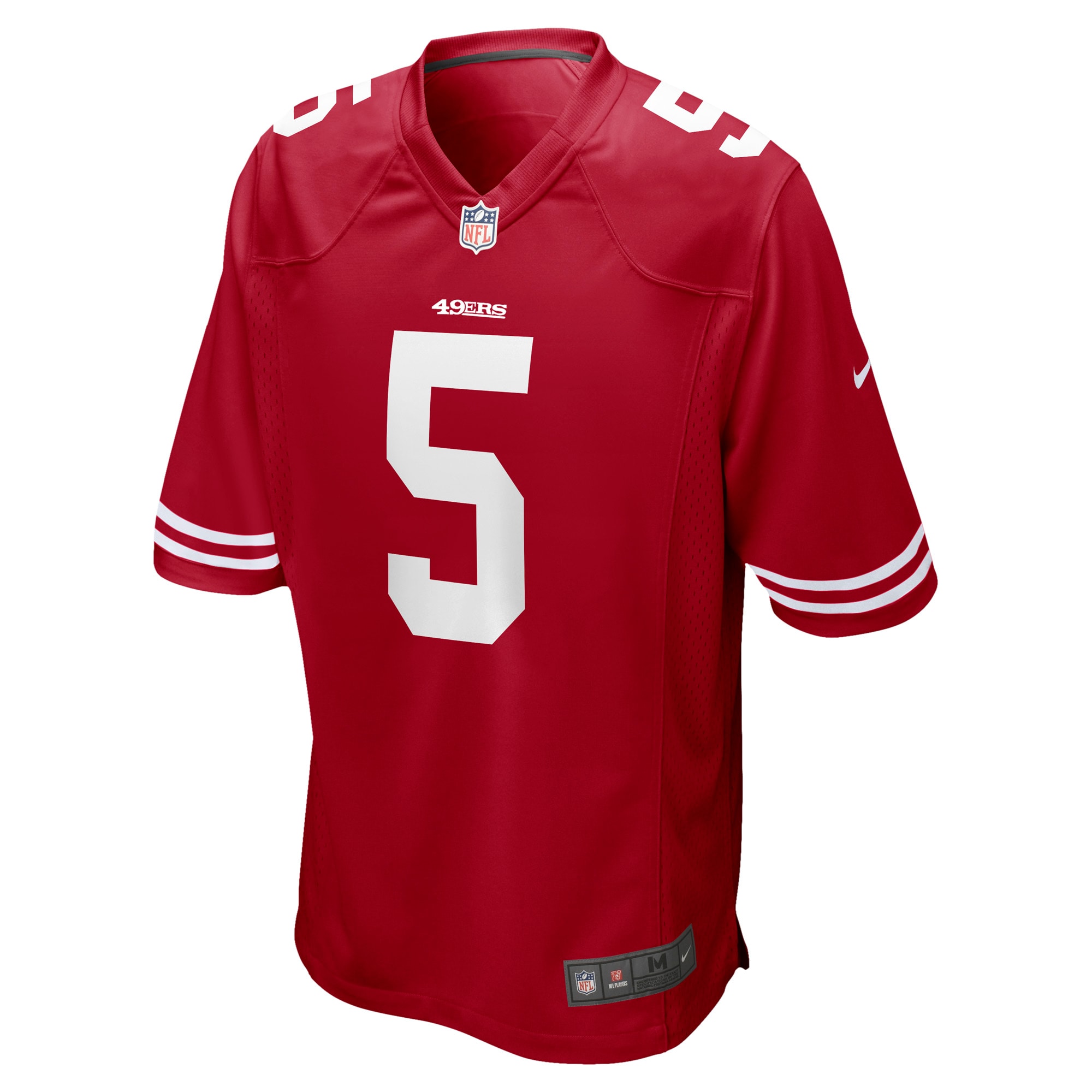 San Francisco 49ers Trey Lance Scarlet Game NFL Jersey Men's