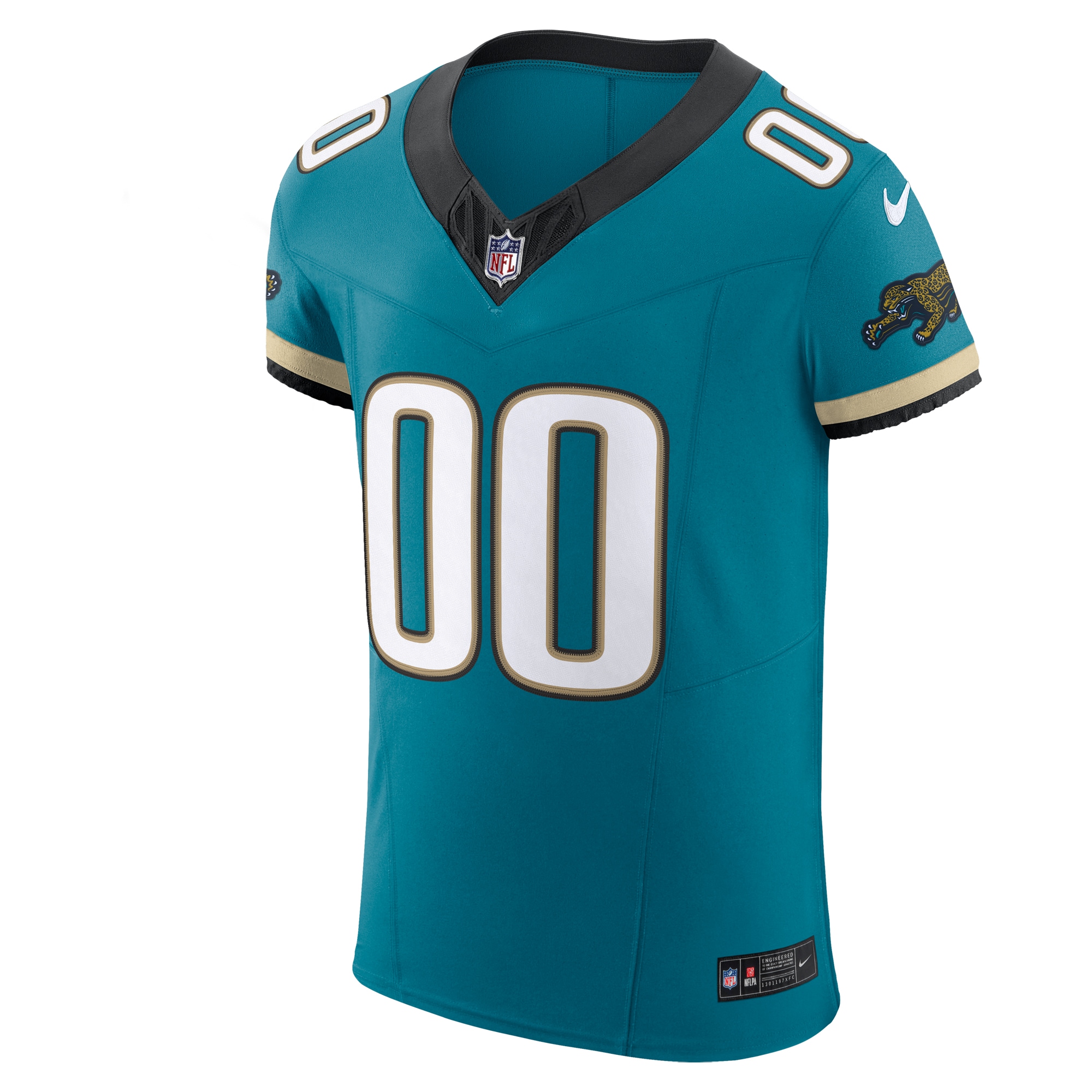 Jacksonville Jaguars Teal Alternate Vapor F.U.S.E. Elite Custom NFL Jersey Men's