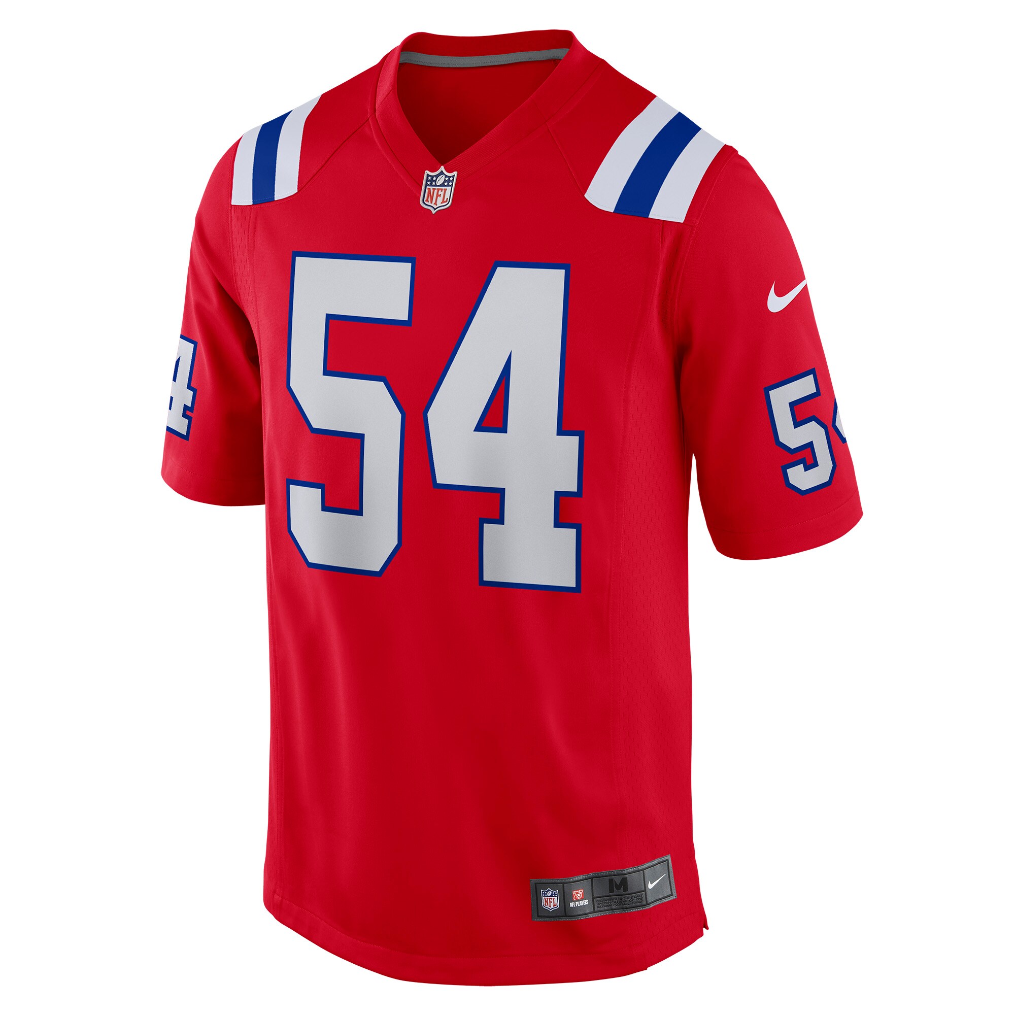 New England Patriots Tedy Bruschi Red Retired Player Alternate Game NFL Jersey Men's