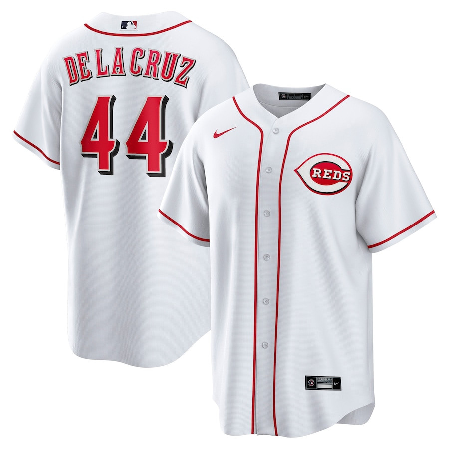 Elly De La Cruz 44 Cincinnati Reds Home Player ??White MLB Jersey Men's