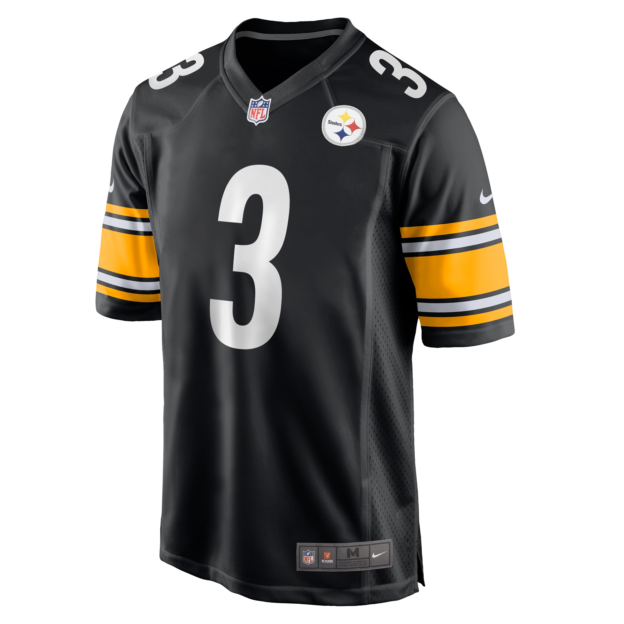 Pittsburgh Steelers Russell Wilson Black Game NFL Jersey Men's