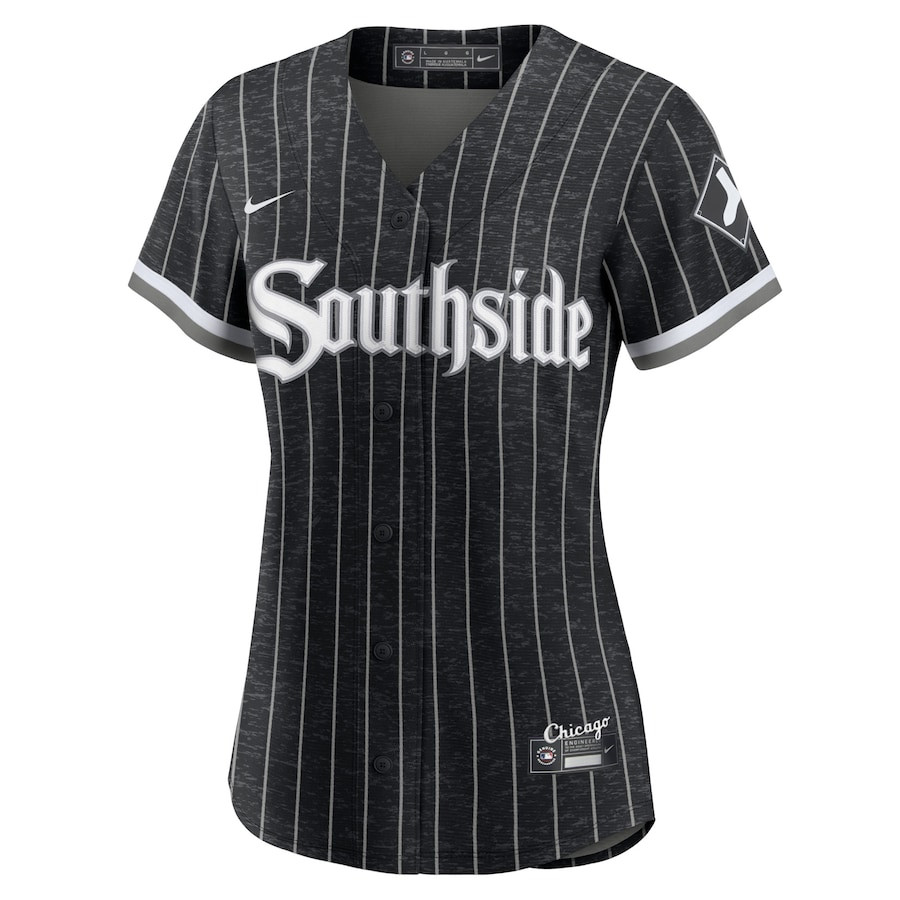 Yoan Moncada 10 Chicago White Sox City Connect Player Black MLB Jersey Women's
