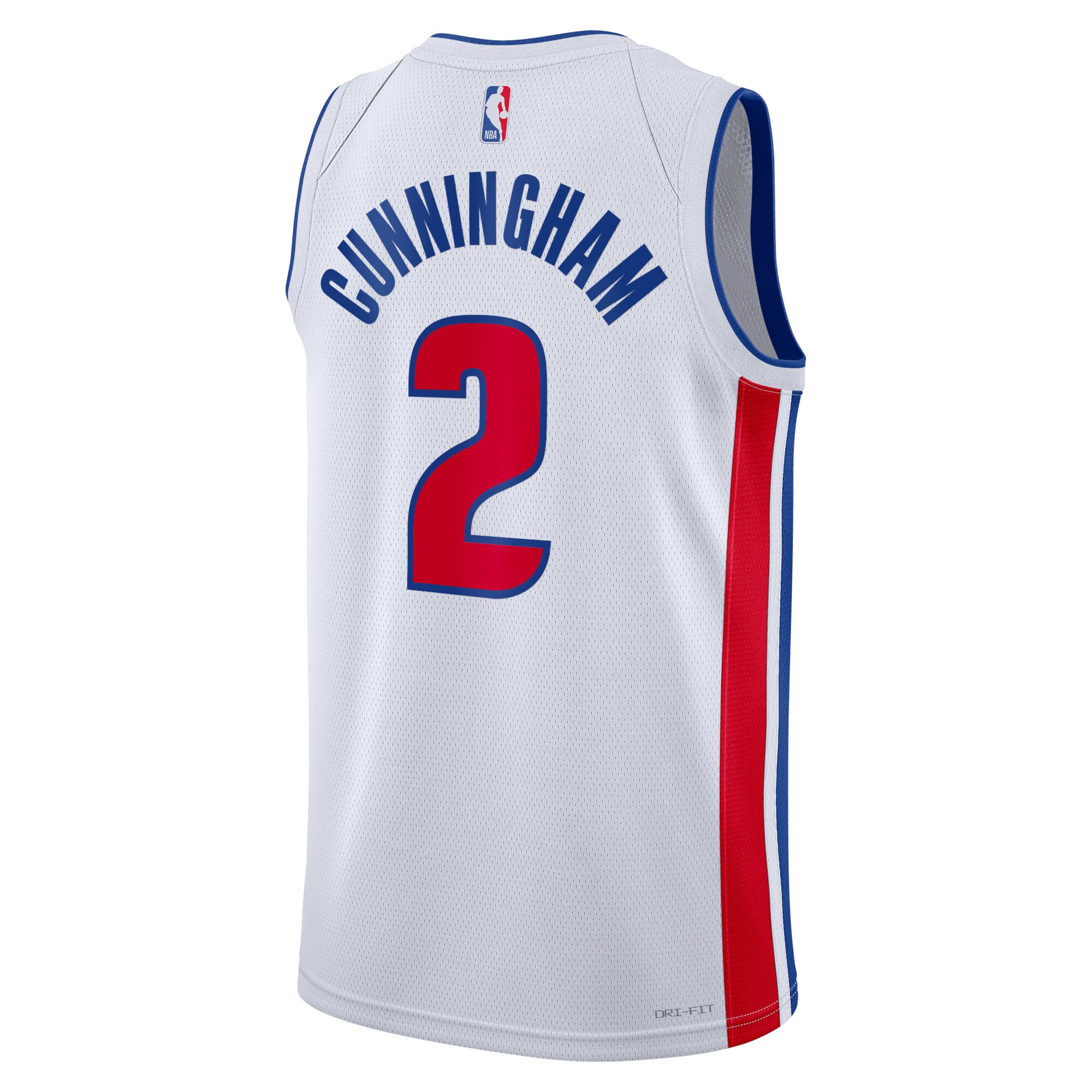 Detroit Pistons Association Edition Swingman White Cade Cunningha Unisex NBA Jersey Unisex