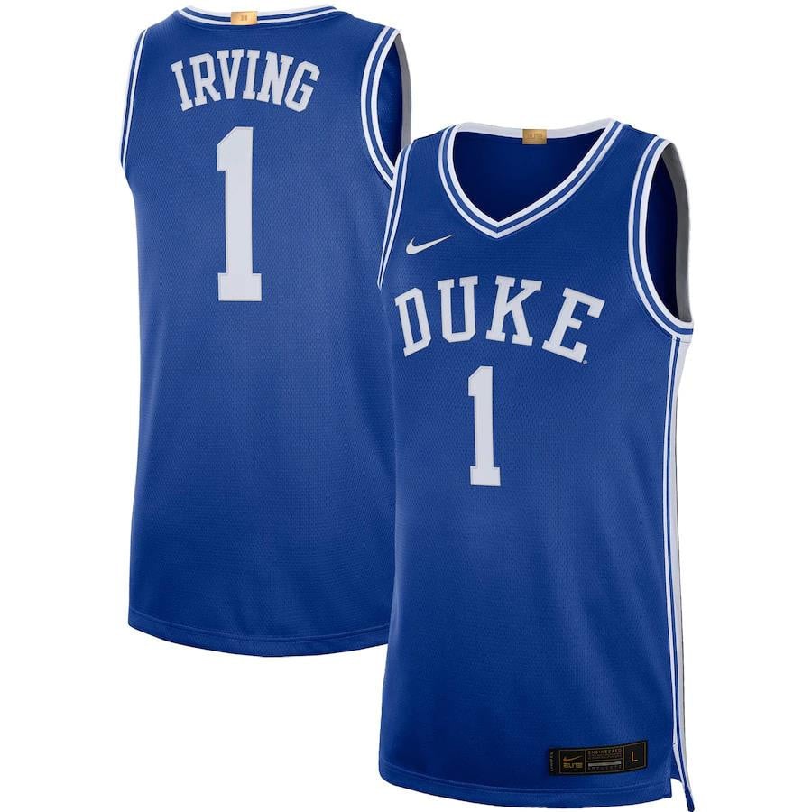 Kyrie Irving Duke Blue Devils Limited Royal NCAA Jersey Men's