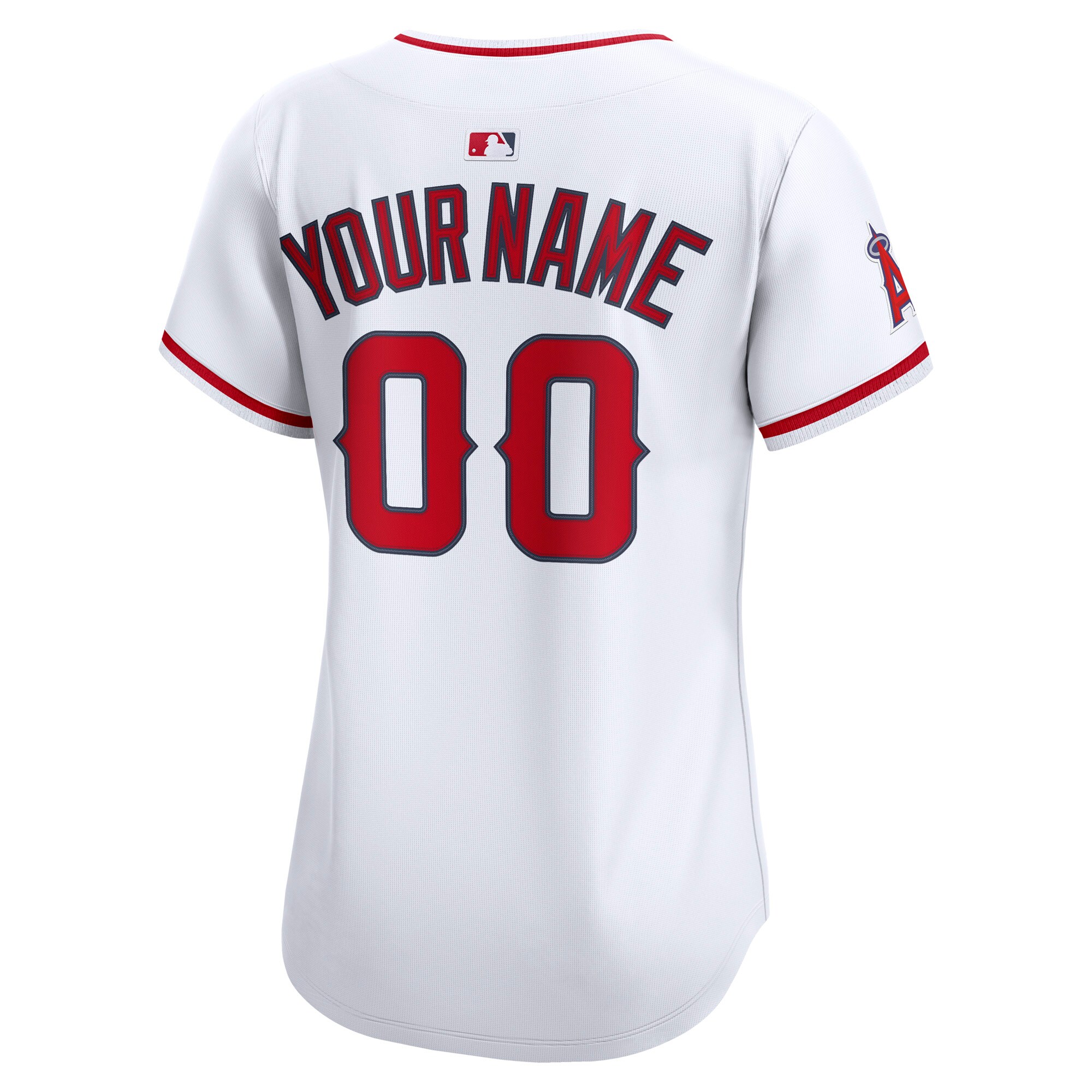 Los Angeles Angels White Home Limited Custom MLB Jersey Women's