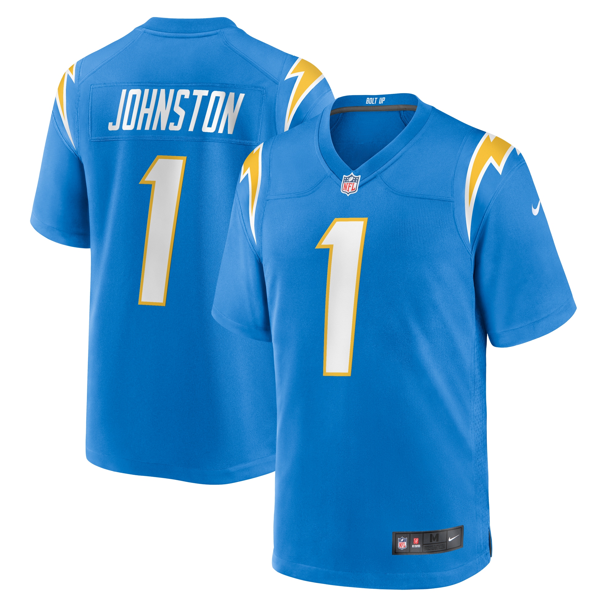 Los Angeles Chargers Quentin Johnston Powder Blue Game Player NFL Jersey Men's