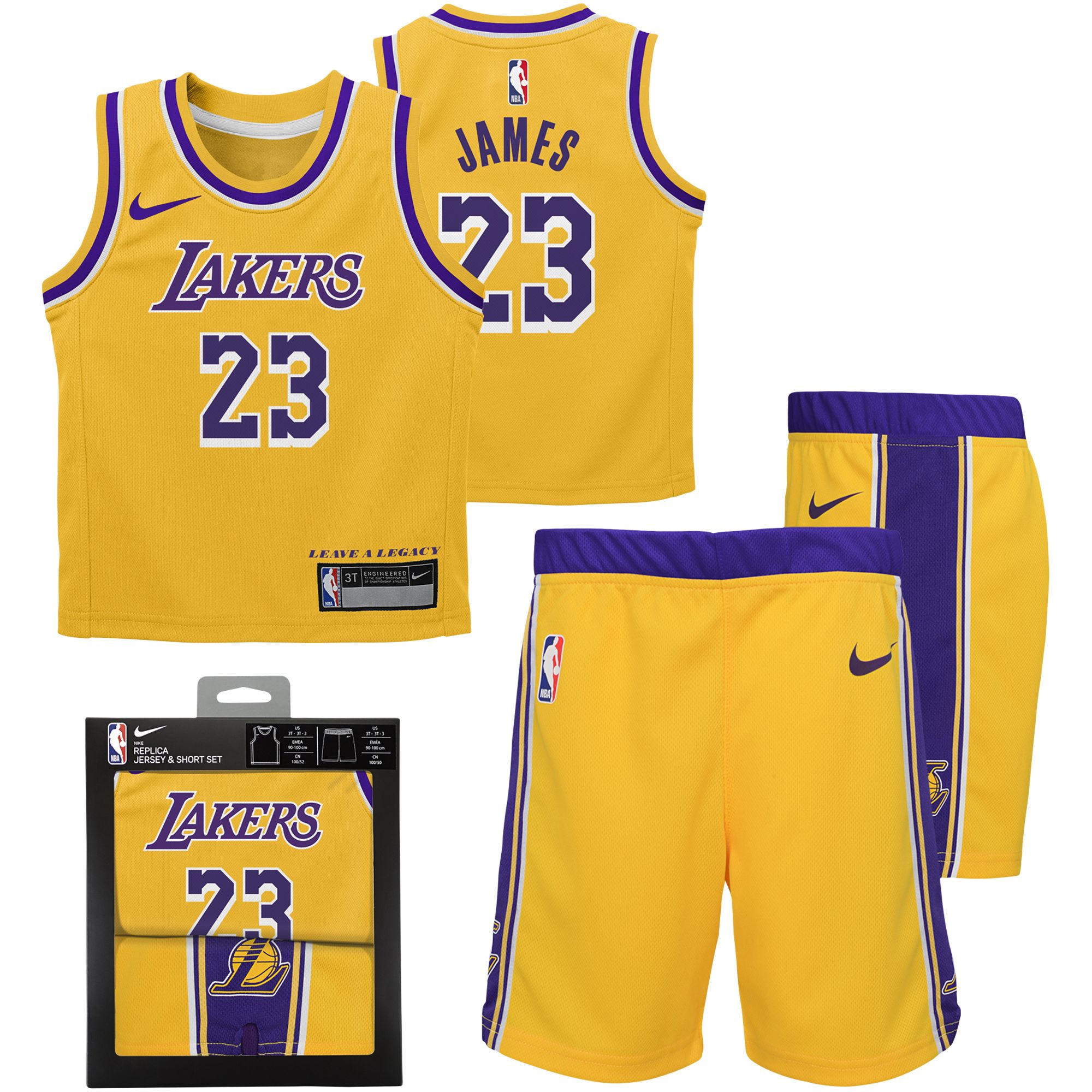 Los Angeles Lakers Icon Box Set Lebron James Infant NBA Jersey Men's