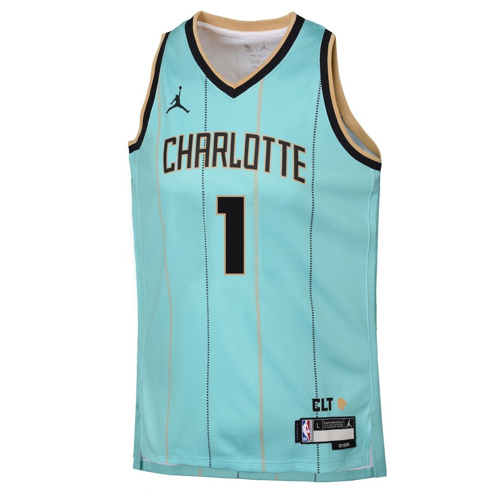 LaMelo Ball 1 Charlotte Hornets 2024/25 Swingman Playe City Edition Mint NBA Jersey Youth