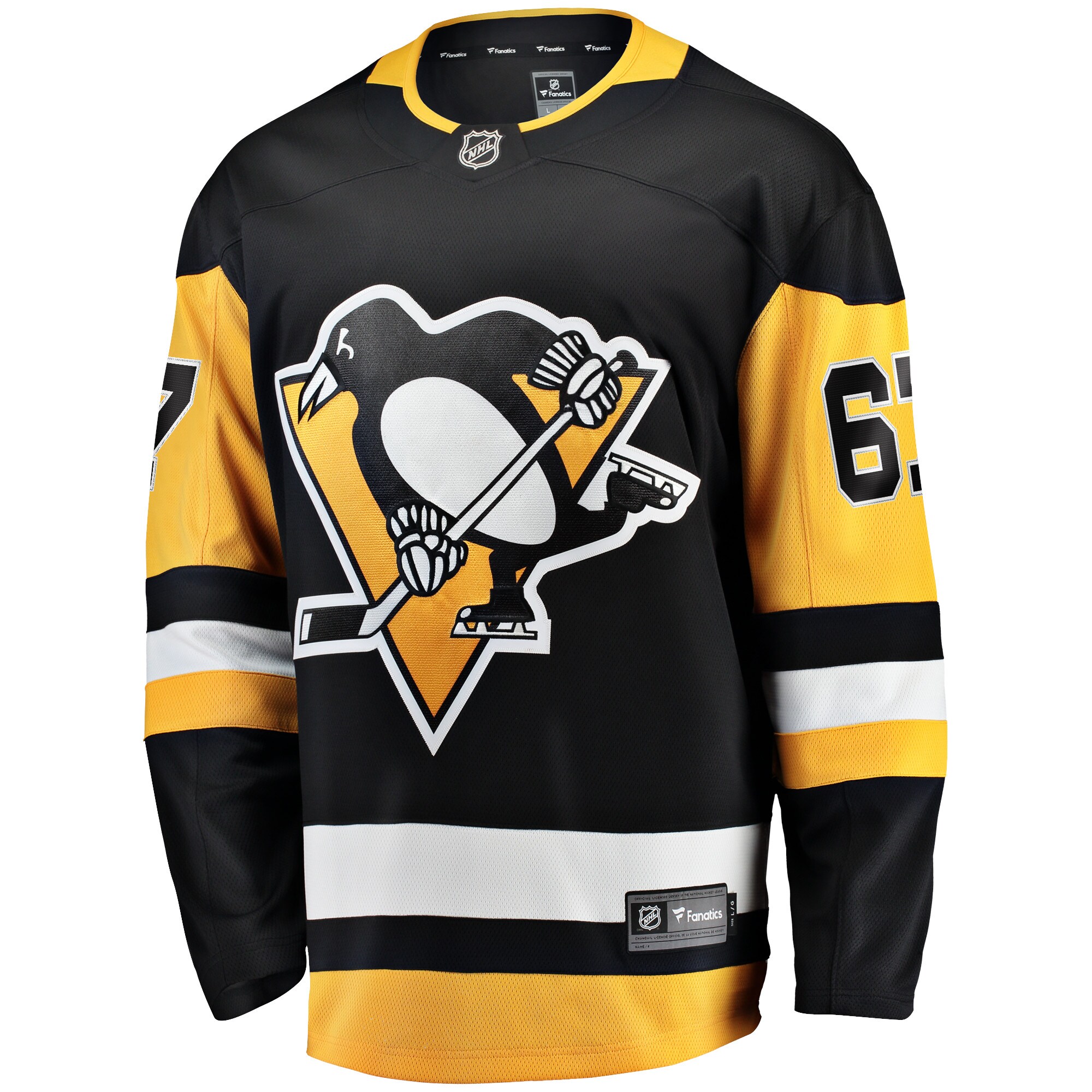 Pittsburgh Penguins Rickard Rakell Black Home Breakaway Player NHL Jersey Men's