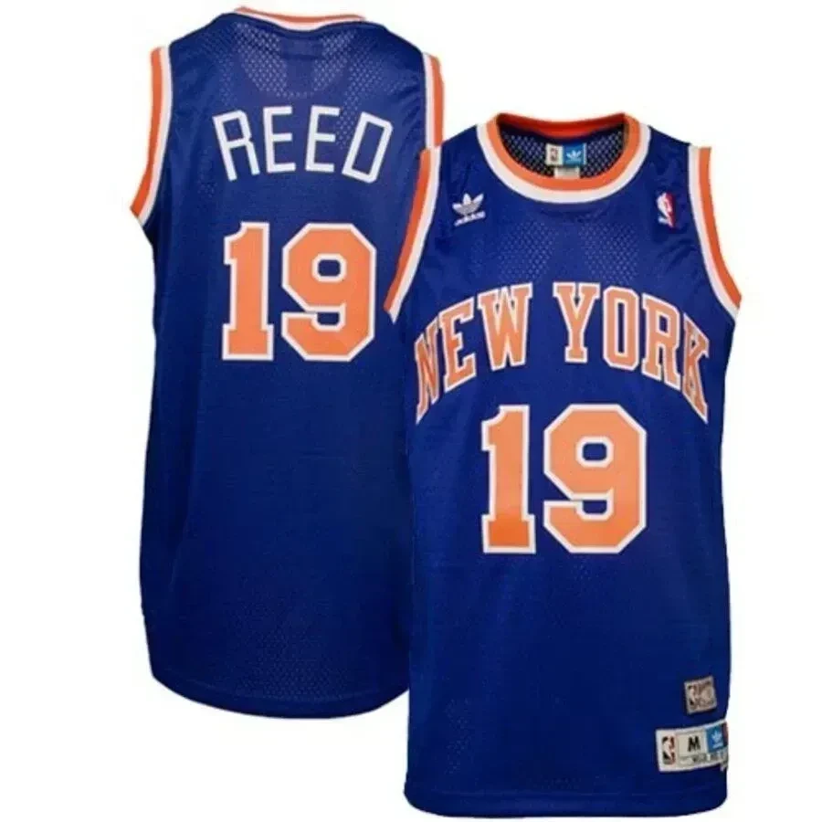 Willis Reed New York Knicks Hardwood Classics Soul Swingman Throwback Blue NBA Jersey Men's