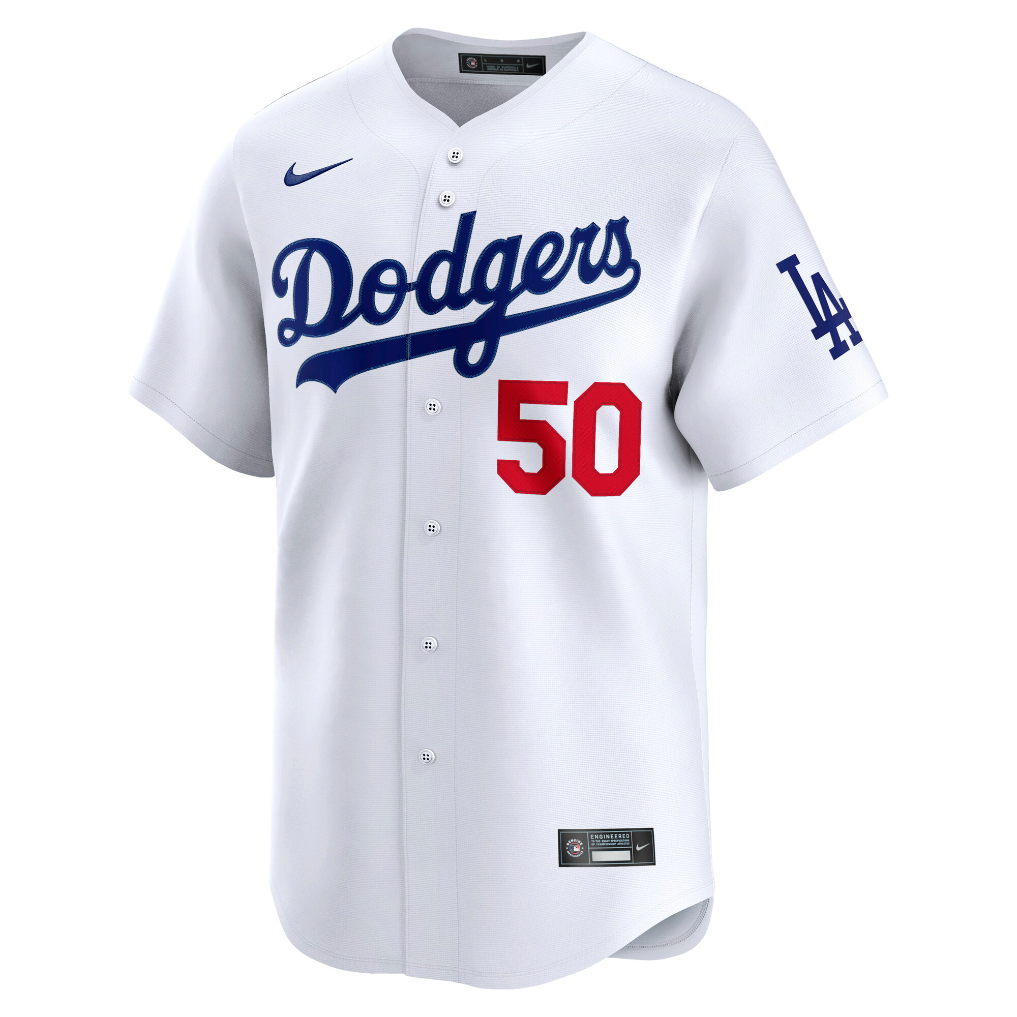 Los Angeles Dodgers Mookie Betts White Home Limited Player MLB Jersey Men's