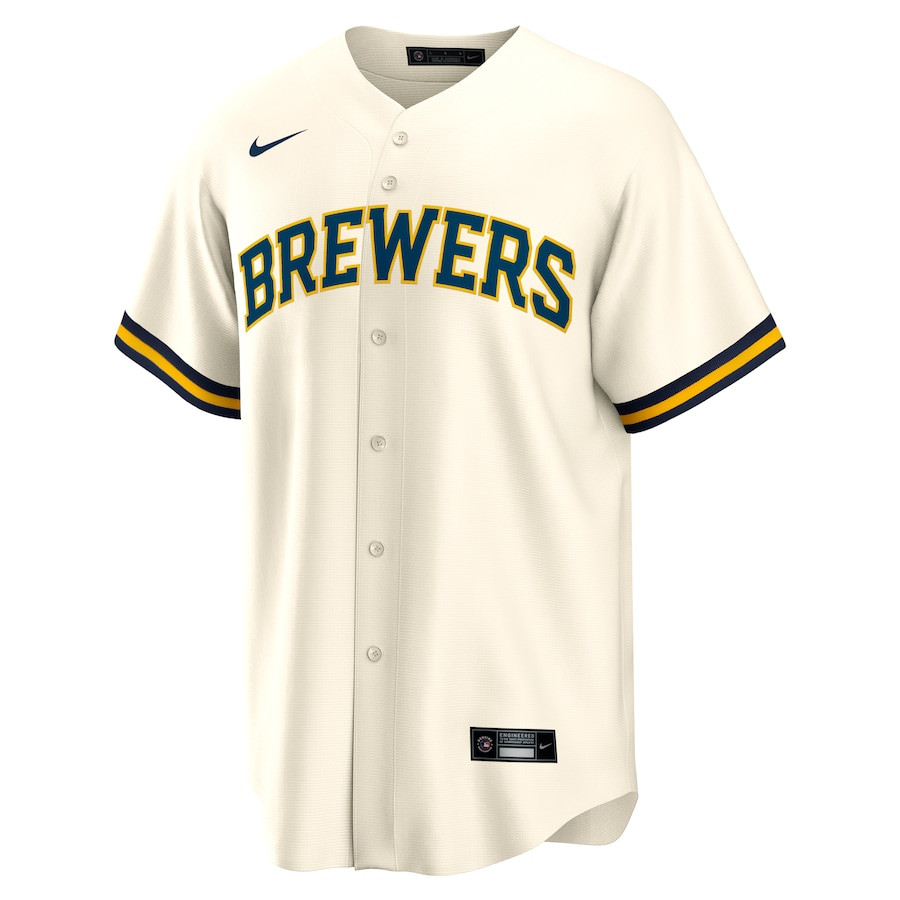 Sal Frelick 10 Milwaukee Brewers Home Cream MLB Jersey Men's
